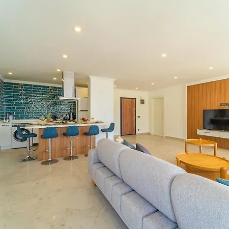 Full Sea View With Pool In Kalkan 3 Apartman *
