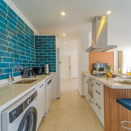 Full Sea View With Pool In Kalkan 3 Apartman *