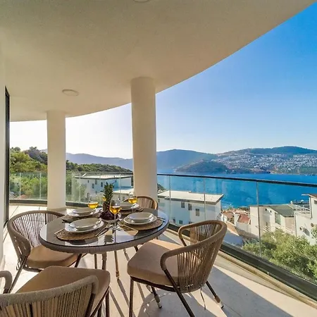Apartmán Full Sea View With Pool In Kalkan 3 Kaş
