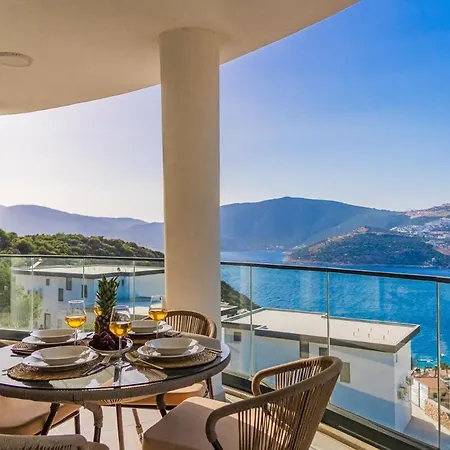 Full Sea View With Pool In Kalkan 3 Apartmán