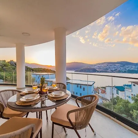 Apartmán Full Sea View With Pool In Kalkan 3 Kaş